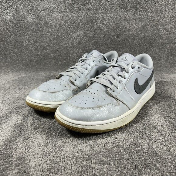 Nike Air Jordan 1 Low DD9315-006 Men’s Sz 12 Wolf Gray Spikeless Golf Shoes Used main image 9